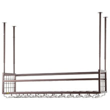 46.9 X 11.8 In Hanging Wine Glass Rack for Bar Cafe Kitchen XR-gy001