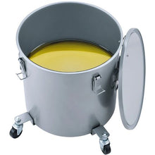 10-Gal Fryer Grease Bucket with Caster Base Rust-Proof Coating Lid Filter Bag – (Gray)