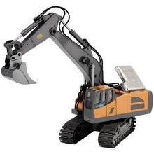 Remote Control Excavator Toy – 1:20 Scale 11-Channel RC Digger with Lights & Sounds Full-Function Construction Vehicle 2 Batteries