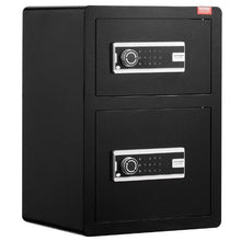 3.1-3.9 cu.ft Double Doors Safe Box with Key Lock & Password for Money Documents Jewelry and Valuables