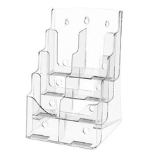 Acrylic Brochure Holder 4-Tier 8.5x11 Display Stand