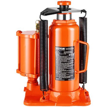 12 Ton Hydraulic Long Ram 26455 lbs Capacity with Single Piston Pump and Clevis for Garage & Shop