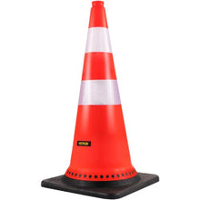 30" PVC Traffic Cones, 8 Pack with Reflective Collars & Weighted Base