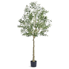 6 ft Artificial Olive Tree Low-Maintenance Plant for Home Office Warehouse Decor Indoor Outdoor