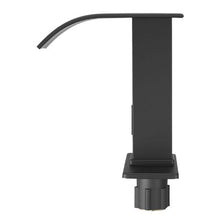 9/16 In Touchless Bathroom Sink Faucet Automatic Motion Sensor Waterfall Tap Matte Black