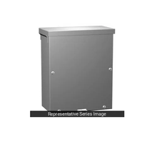 24" x 24" x 12" Type 3R Mild Steel Screw Cover Junction Box Gray C3R242412SCNKO
