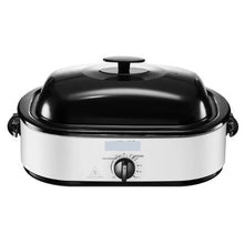 18QT Electric Roaster Oven 150–450°F Adjustable Temperature Self-Basting Lid Removable Pan & Rack