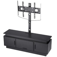 60 In TV Stand with Mount for Up to 75 In TVs Entertainment Center with Power Outlet & LED Lights Adjustable Console with 3 Storage Tiers