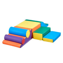 7-Piece Foam Climbing Toys Set for Toddlers PU Leather Playset for Crawling & Sliding Easy to Clean
