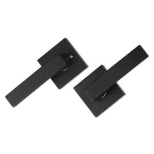 Passage Door Handle Matte Black Door Lever for Hallways Closets Meeting Spaces (Pack of 06)