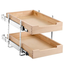 14X21 inch Pull Out Cabinet Organizer Soft Close Wood Drawe for home WD-1421 (2 Layers)