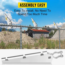 Heavy Duty 45° Barbed Wire Arms for 1-3/8" Chain Link Fence Top Rails Hot Dip (Pack of 10)