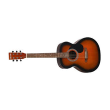 40 Inch Dreadnought Acoustic Guitar Bundle with Gig Bag Tuner Capo & Accessories (Sunburst)