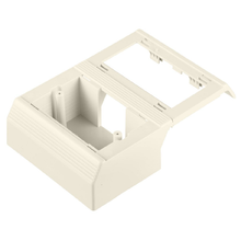 PVC Low Voltage Surface Raceway Snap-On Box Fitting Off-White T70WC2IW