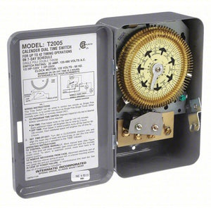 120V AC 20Amp Steel Electromechanical Timer T2005