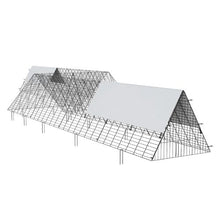 287 x 78.7 x 24.2 In Chicken Tunnel Run – Extra-Large Portable Outdoor Coop for Chickens Ducks & Rabbits