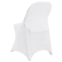 50-Pack Stretch Spandex Folding Chair Covers Universal Fit Washable (White)