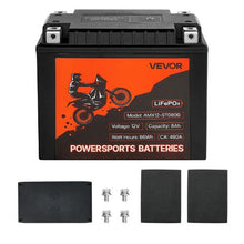 12V 8Ah LiFePO4 Motorcycle Battery Pre-Charged Maintenance-Free High Performance for ATV Motorcycle Jet Skis Scooter UTV