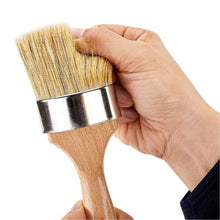 4-Piece Chalk Wax Paint Brush Set Natural Bristle Brushes, For Furniture Acrylic & Milk Paint