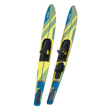 67" Adult Water Skis – Combo Skis with Adjustable Bindings & Rear Toe Plate Up to 300 lbs