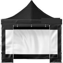 10x10 Ft Pop-Up Canopy Tent Instant Gazebo with Removable Sidewalls & Wheeled Bag UV & Waterproof Outdoor Shelter for Party Garden Backyard (Black)