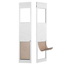 13 5/8" x 23 5/8" Dog Door for Sliding Glass Door for Sliding Doors with Hinge Structure Flap for Large-Sized Dogs