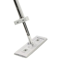 Self-Wringing Microfiber Flat Mop with 4 Reusable Pads for Hardwood & Tile Cleaning