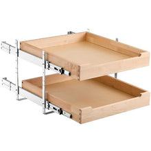 20 X 21 Inch 2 Tier Pull Out Cabinet Organizer Soft Close Slide Out Wood Drawer for Kitchen SKU-5(2 Layers)