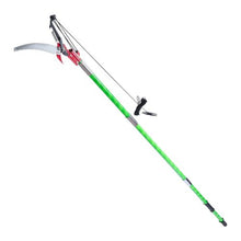 27 Ft Extendable Manual Pole Saw Tree Pruner with Scissors & Sharp Steel Blade for High Branch Trimming