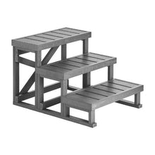 3-Step Hot Tub Steps 27.5" Wide 350 lb Capacity Non-Slip Spa Stairs for Hot Tubs Pools & RVs
