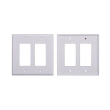 2 Gang Decorator GFCI Plastic Wall Plate White 900672 (Pack Of 90)