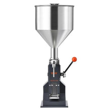 Manual Liquid Filling Machine 5–50ml Stainless Steel Bottle Filler with Hopper