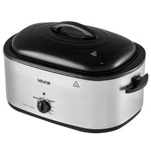 24QT Electric Roaster Oven 1450W 3 Food Trays Self-Basting Lid Warming Function Removable Rack