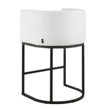 25 Inch Counter Height Stools with Backrest for Kitchen Dining Room (White)