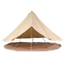 7m Canvas Bell Tent – 4 Season Yurt Tent with Stove Jack for 12 Person Camping