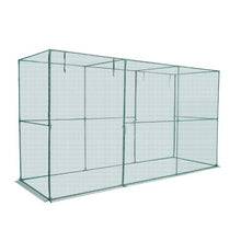 11.6 ft Crop Cage with Zippered Door, Plant Protection Net for Garden Beds
