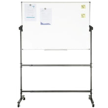 48 x 32 In Rolling Whiteboard Double-Sided Magnetic Mobile Whiteboard 360° for Office School