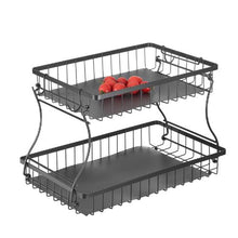 2 Layers Fruit Basket Bow  Stand Holder for Kitchen SYB-221