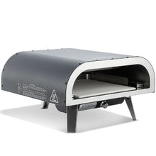 Propane Outdoor Pizza Oven 12" Gas Pizza Maker with Pizza Stone & Carry Bag (Black)