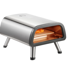 12" Electric Pizza Oven 850°F Stainless Steel Countertop Pizza Maker with Stone & Spatula