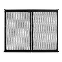 24.5 × 20 Inch RV Screen Door Protector Aluminum Alloy Grille Breathable Mesh (Black)