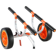 Heavy Duty Kayak & Canoe Cart – 450 lbs 12" Solid Tires Adjustable Width Detachable with Nonslip Foot for Paddleboards
