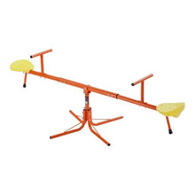 360° Swivel Kids Seesaw, 4-Prong Sit & Spin Teeter Totter, 100 lbs/Seat, Outdoor Toy for Ages 3+