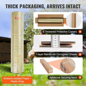 24 Inch X 50 Ft Galvanized Wire Mesh Roll and 16 Gauge Chicken Wire Chicken Coop Barrier, Rabbit Snake Fences, Poultry Enclosures SS16232450