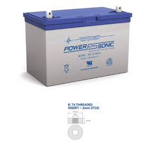 12V 100Ah M6/U Terminal SLA Pack Rechargeable Battery PS-121000