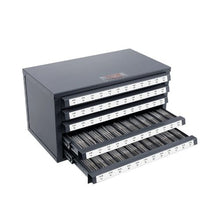 Tap Dispenser Cabinet 5-Drawer Steel Organizer for #2-56 to #12-28 Taps 60 Compartments Stackable Design