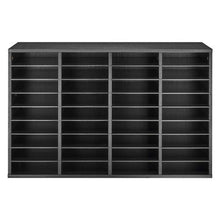 36 Compartment Desk Literature Organizer File & Mail Sorter – (Black)