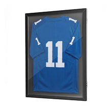 2 Pack Jersey Frame Display Cases 31.3 x 23.2 in Wooden Shadow Boxes for Sports Jerseys