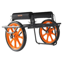 Kayak & Canoe Cart – 330 lbs Load Capacity Paddleboard Trolley with 15" Solid Rubber Tires & Kickstand Quick Assembly