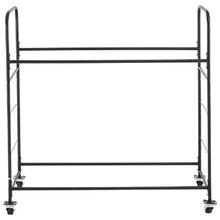 59.5x20.9x59.5 In Rolling Tire Storage Rack2-Shelf Tire Garage Workshop Repair Shop LX061